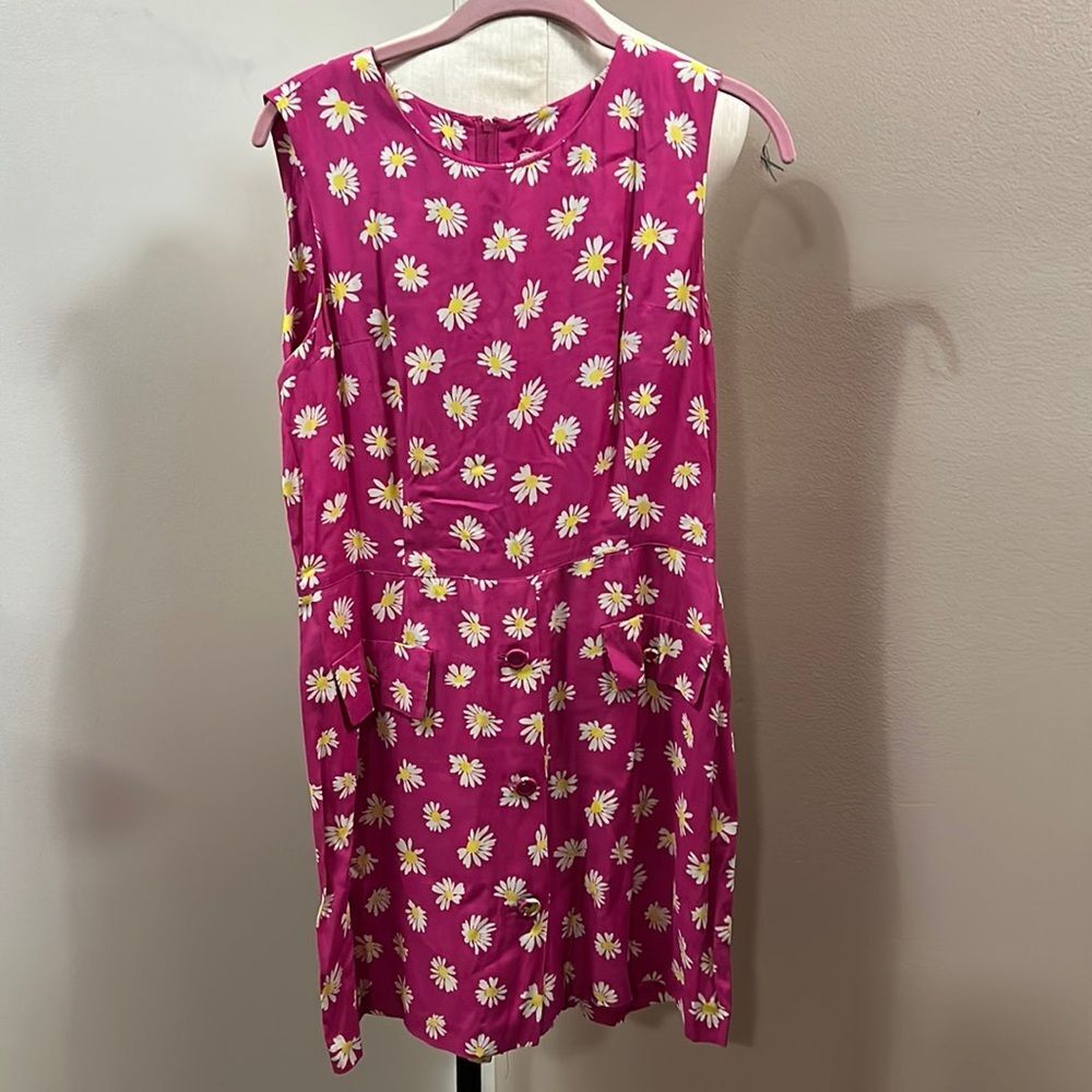VINTAGE Express Pink Daisy Skort Mini Dress size 7/8